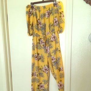 Floral pants jumpsuit